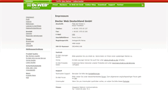 Desktop Screenshot of company.drweb-av.de
