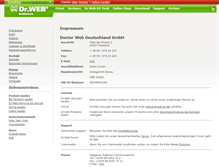 Tablet Screenshot of company.drweb-av.de