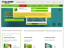 Tablet Screenshot of drweb-av.es