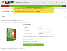 Tablet Screenshot of estore.drweb-av.de