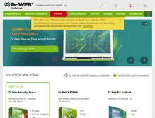 Tablet Screenshot of drweb-av.de